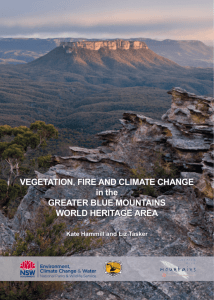 'Vegetation, Fire and Climate Change in the Greater Blue Mountains