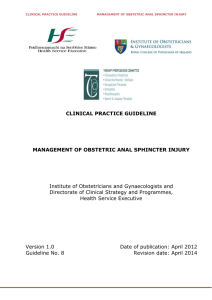 Management of Obstetric Anal Sphincter Injury