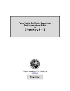 Chemistry 6–12 - Teacher Certification Testing