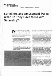 Sprinklers and Amusement Parks: What Do They Have to Do with