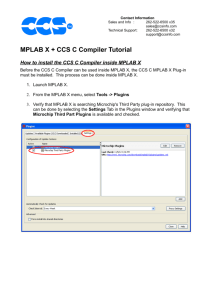 MPLAB X + CCS C Compiler Tutorial