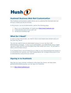 Hushmail Business Web Mail Customization What Do I Need