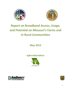 Broadband Access, Usage, and Potential on Missouri's Farms