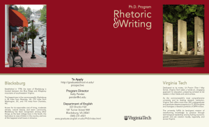 Rhetoric Writing - Graduate Programs