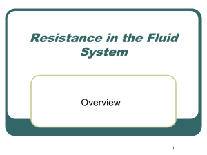 Resistance in the Fluid System