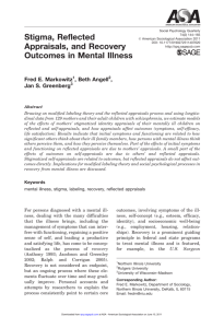 Stigma, Reflected Appraisals, and Recovery Outcomes in Mental