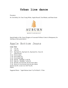 Urban line dance Apple Bottom Jeans