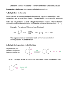 Alkene reactions