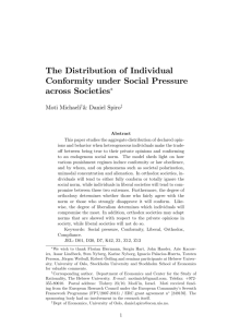 The Distribution of Individual Conformity under Social Pressure