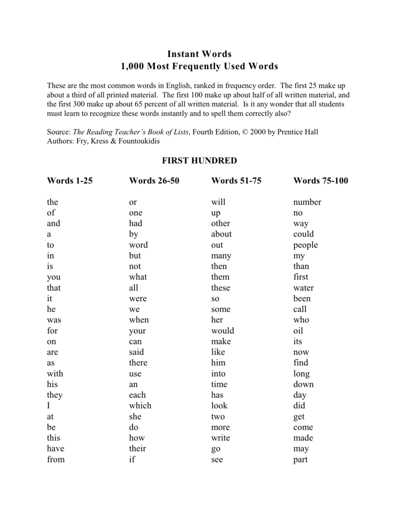 instant-words-1-000-most-frequently-used-words