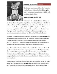 Biography of confucius