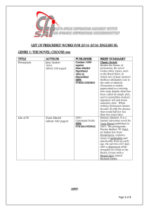list of prescribed works for eng hl 2014_2016