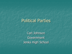 Political Parties - Jenks Public Schools