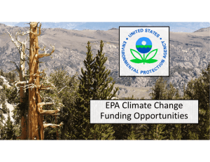 EPA Climate Change Funding Opportunities