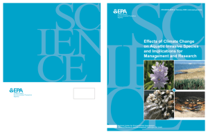 USEPA: Effects of Climate Change on Aquatic Invasive Species and