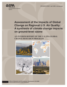 Assessment of the Impacts of Global Change on Regional US