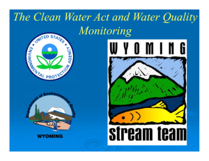 Clean Water Act - Teton Science Schools