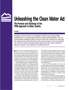 Unleashing the Clean Water Act