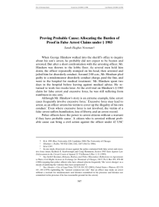 Proving Probable Cause - The University of Chicago Law Review