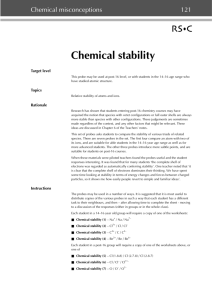 Chemical stability (1)