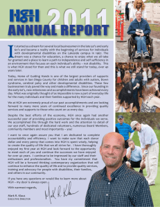 ANNUAL REPORT - Home of Guiding Hands