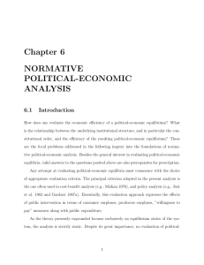 Chapter 6 NORMATIVE POLITICAL