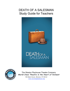 DEATH OF A SALESMAN Study Guide for Teachers
