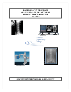 radiography program allied health department student program