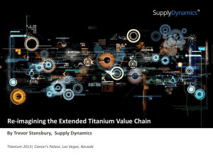 Supply Dynamics - International Titanium Association