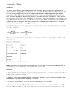 Lab: Conservation of Mass