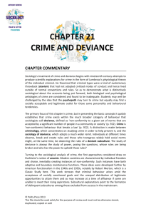 Crime And Deviance