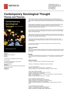 Contemporary Sociological Thought