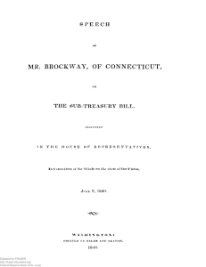 Speech of Mr. Brockway, of Connecticut, on the Sub
