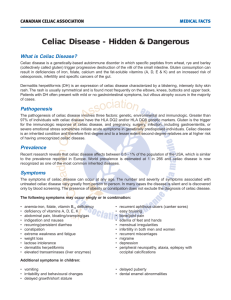 Medical Facts-Celiac Disease.qxd - The Canadian Celiac Association
