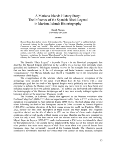 A Mariana Islands History Story: The Influence of the Spanish Black