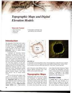 Topographic Maps and Digital Elevation Models