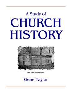 A Study In Church History