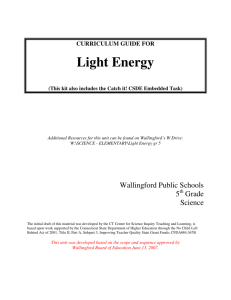 Light Energy - Wallingford Public Schools