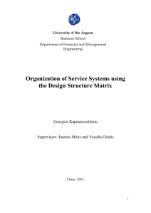 Organization of Service Systems using the Design Structure Matrix