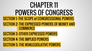 section 3: other expressed powers