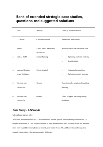 Bank of extended strategic case studies, questions and