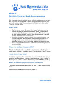 MRSA or Methicilin Resistant Staphylococcus aureus Fact