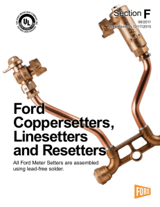 Ford Coppersetters, Linesetters and Resetters