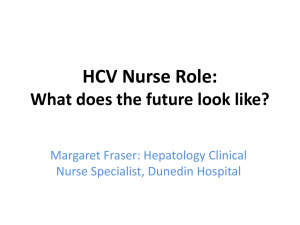 HCV Nurse Role - Hepatitis Foundation of New Zealand