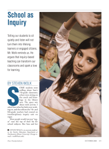 School as Inquiry