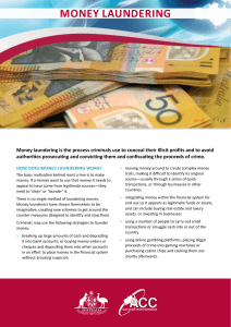 money laundering - Australian Crime Commission