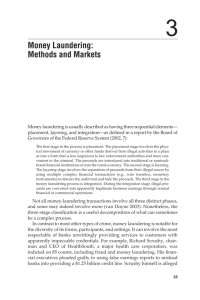 Money Laundering: Methods and Markets