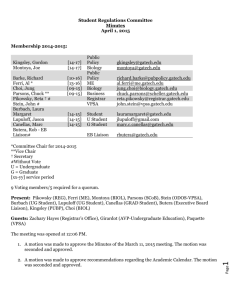 April 1, 2015 - Georgia Tech Faculty Governance