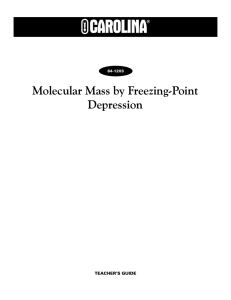 Molecular Mass by Freezing-Point Depression