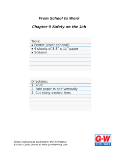 From School to Work Chapter 9 Safety on the Job
